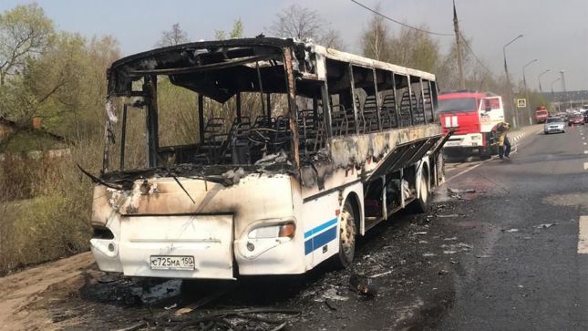 Автобус ФК «Метеор» загорелся по пути на игру