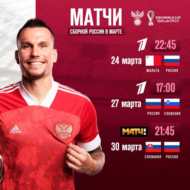 Sbornaya Rossii Po Futbolu Raspisanie Matchej Na Mart 2021 Futbol 24